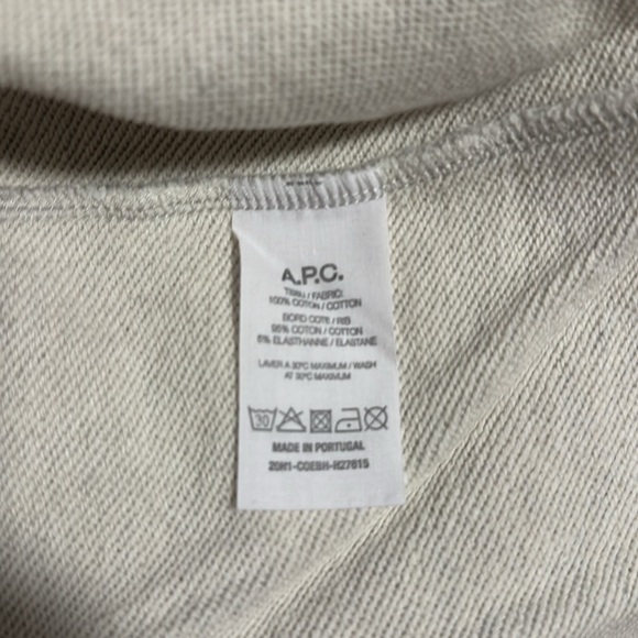 A.P.C. Crewneck Sweatshirt with Logo - Picture 6 of 6